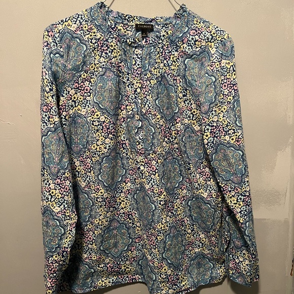 Talbots Tops - Talbots Multicolor Patterned Blouse- 100% Cotton